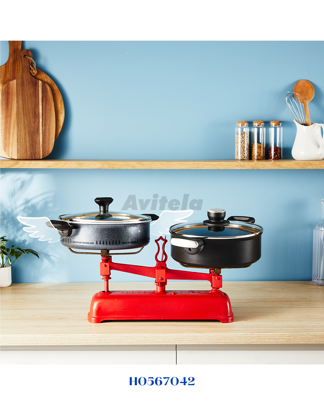TEFAL SO'LIGHT STEWPOT WITH LID, 24CM