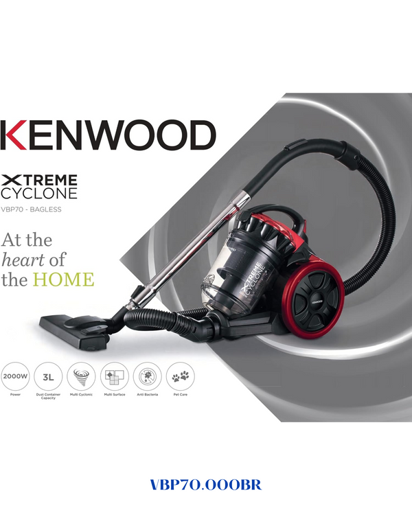 KENWOOD CYCLONE BAGLESS VACUUM 2000W