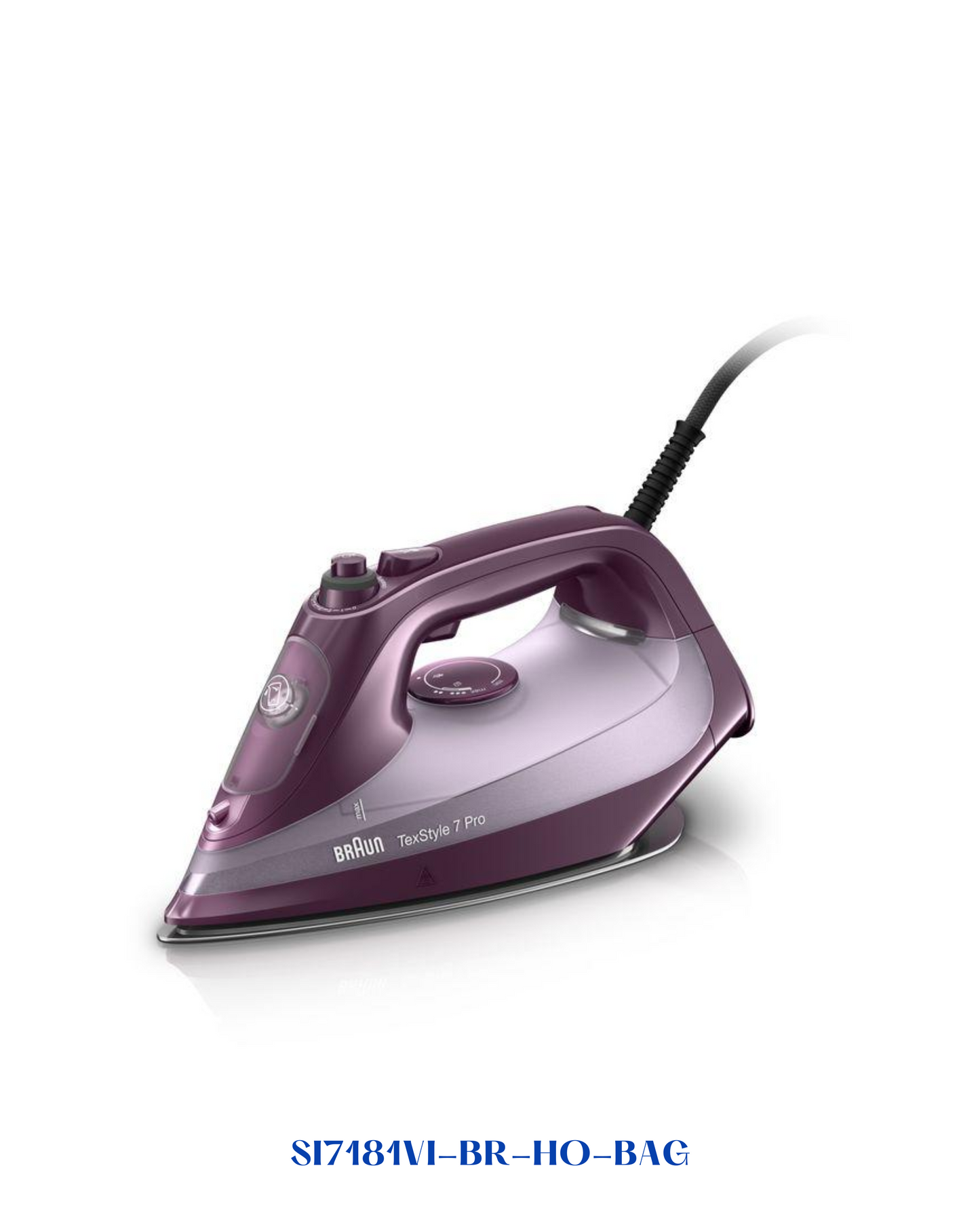 BRAUN TEXSTYLE 7 PRO STEAM IRON VIOLET 3100W
