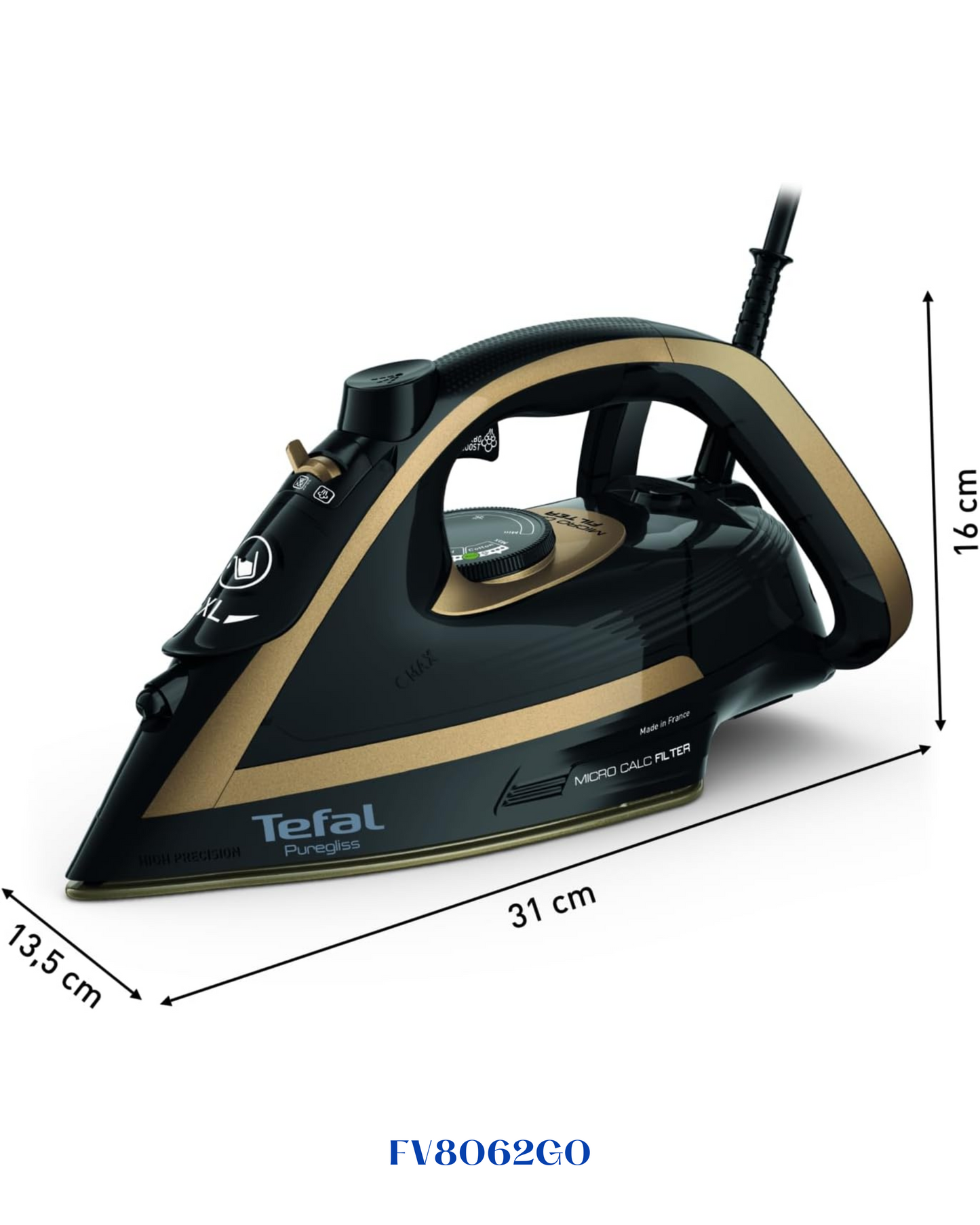 TEFAL PUREGLISS STEAM IRON 3000W-270ML