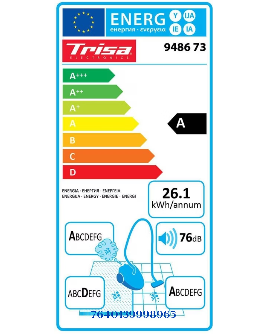 TRISA COMFORT BAGLESS CLEAN 700W