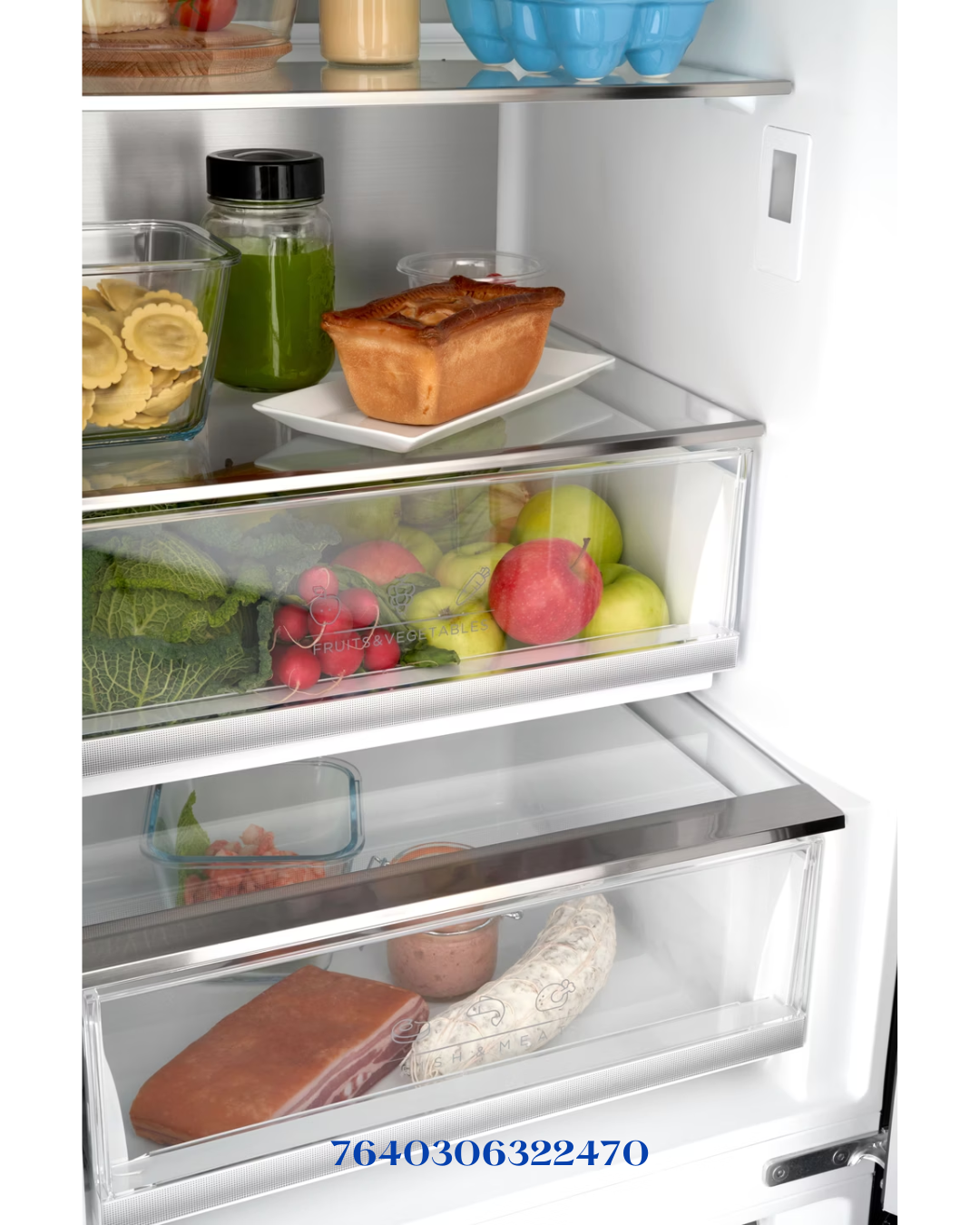 TRISA COMBI FRIDGE BLACK 223W 378L