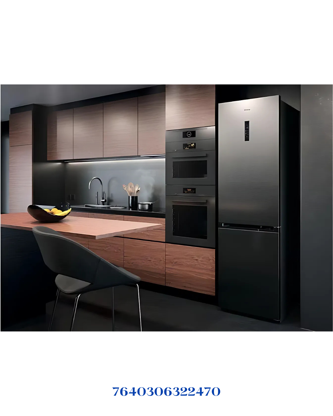 TRISA COMBI FRIDGE BLACK 223W 378L