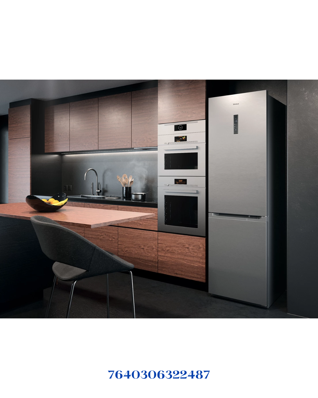 TRISA COMBI FRIDGE INOX SILVER 223W 378L