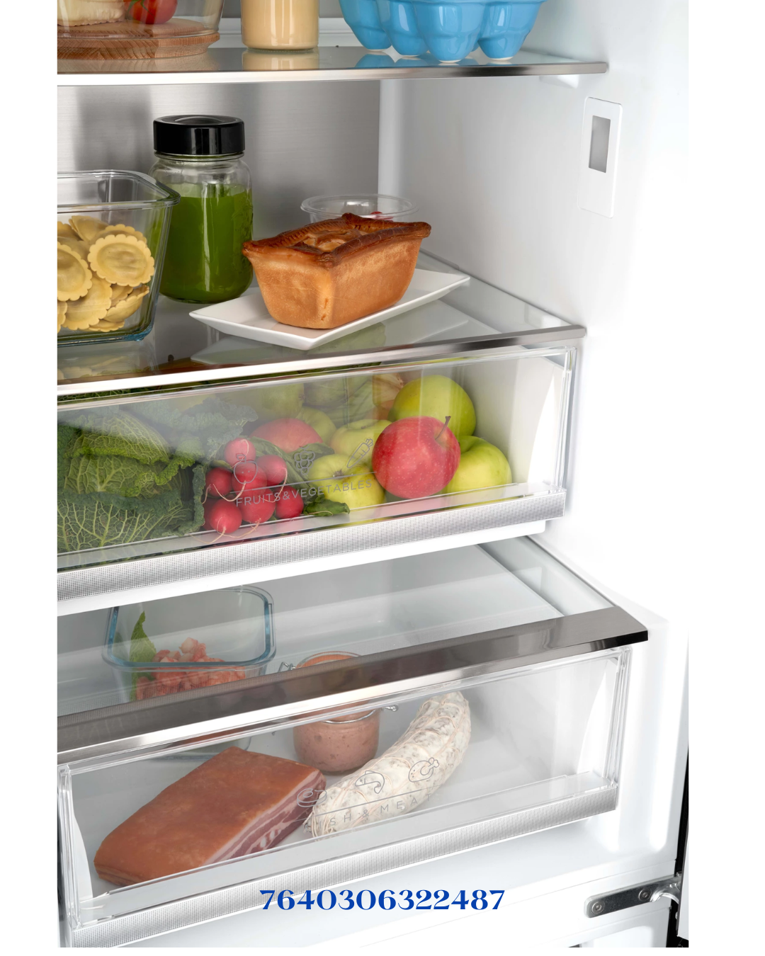 TRISA COMBI FRIDGE INOX SILVER 223W 378L
