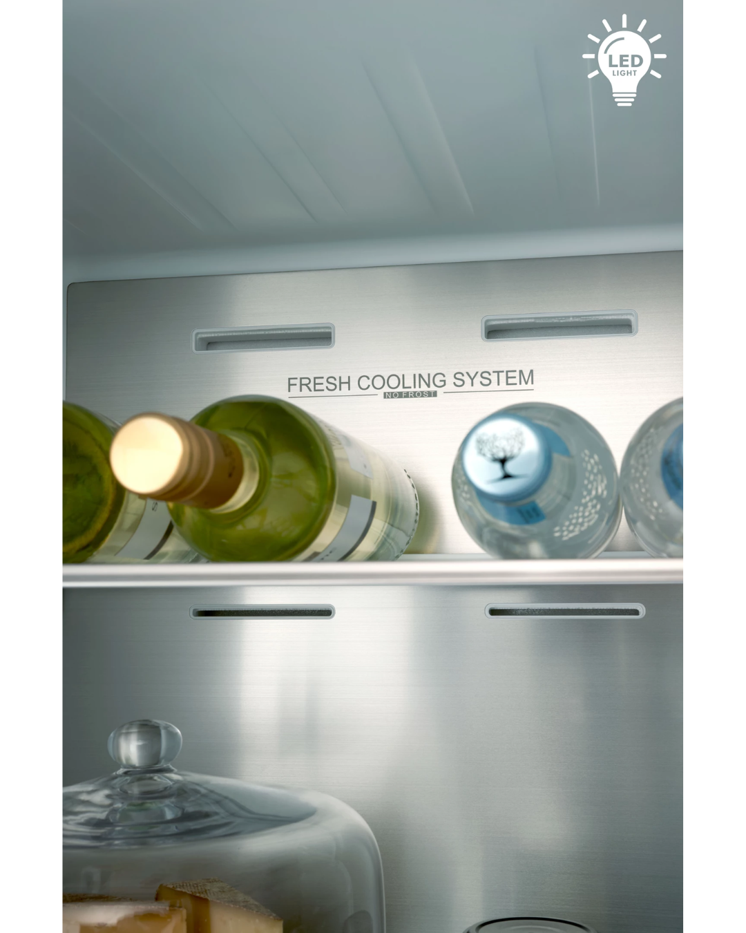 TRISA COMBI FRIDGE INOX SILVER 223W 378L