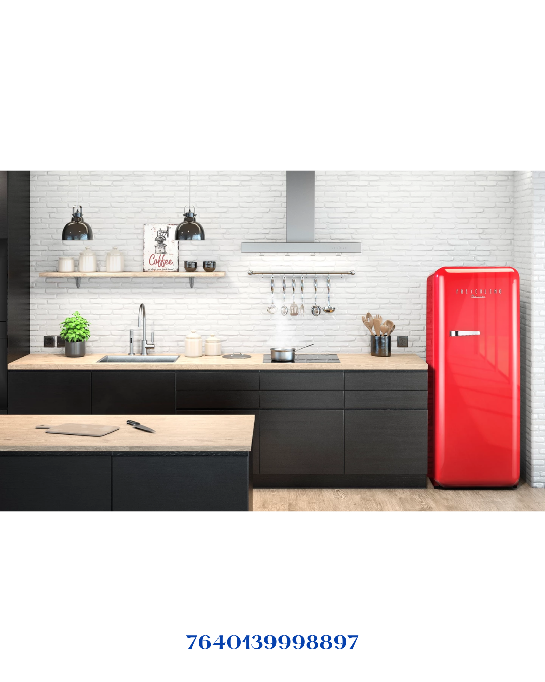 TRISA FRESCOLINO CLASSIC FEFRIGERATOR RED 110W 281L