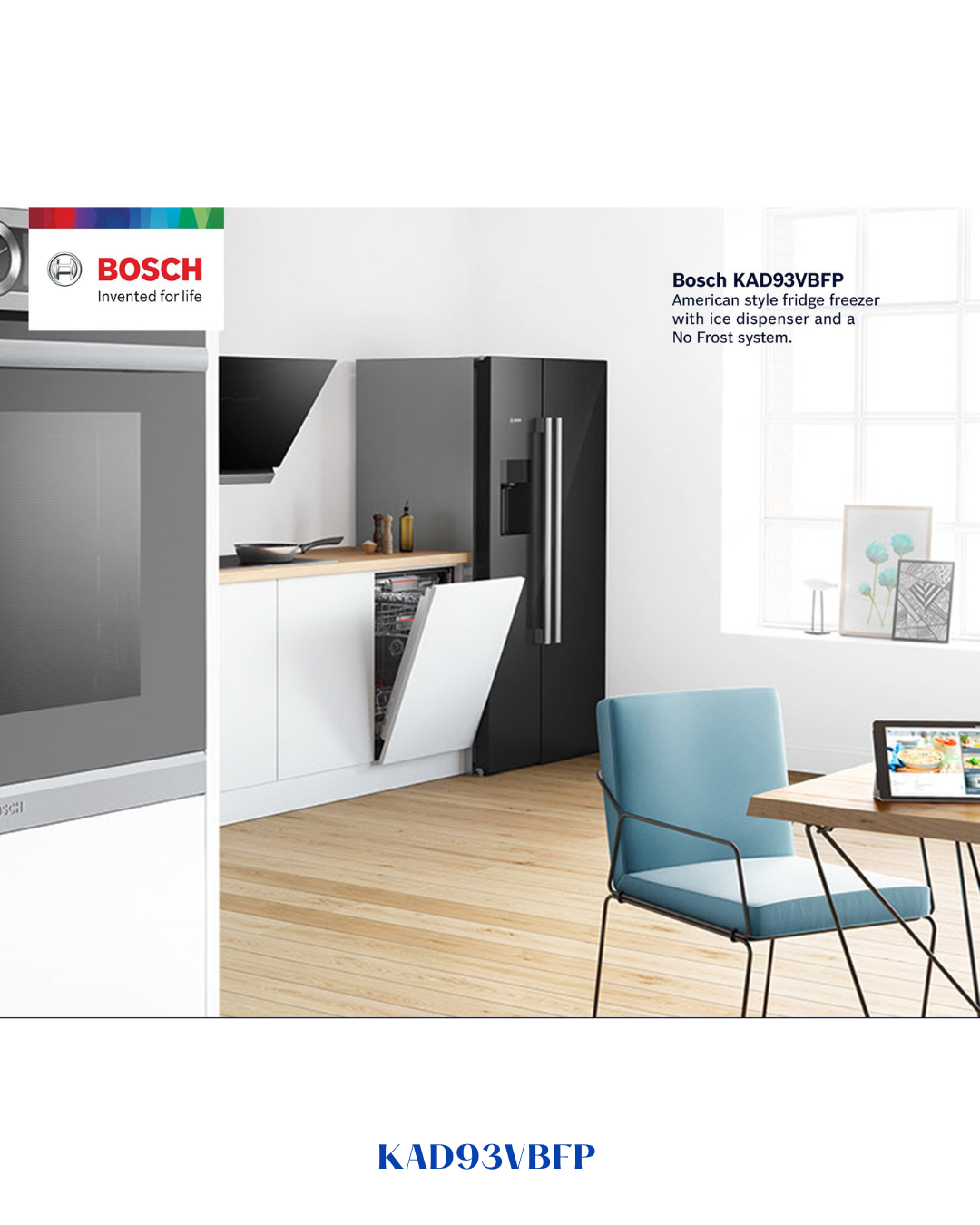 BOSCH AMERICAN‑STYLE FRIDGE‑FREEZER 562 L A