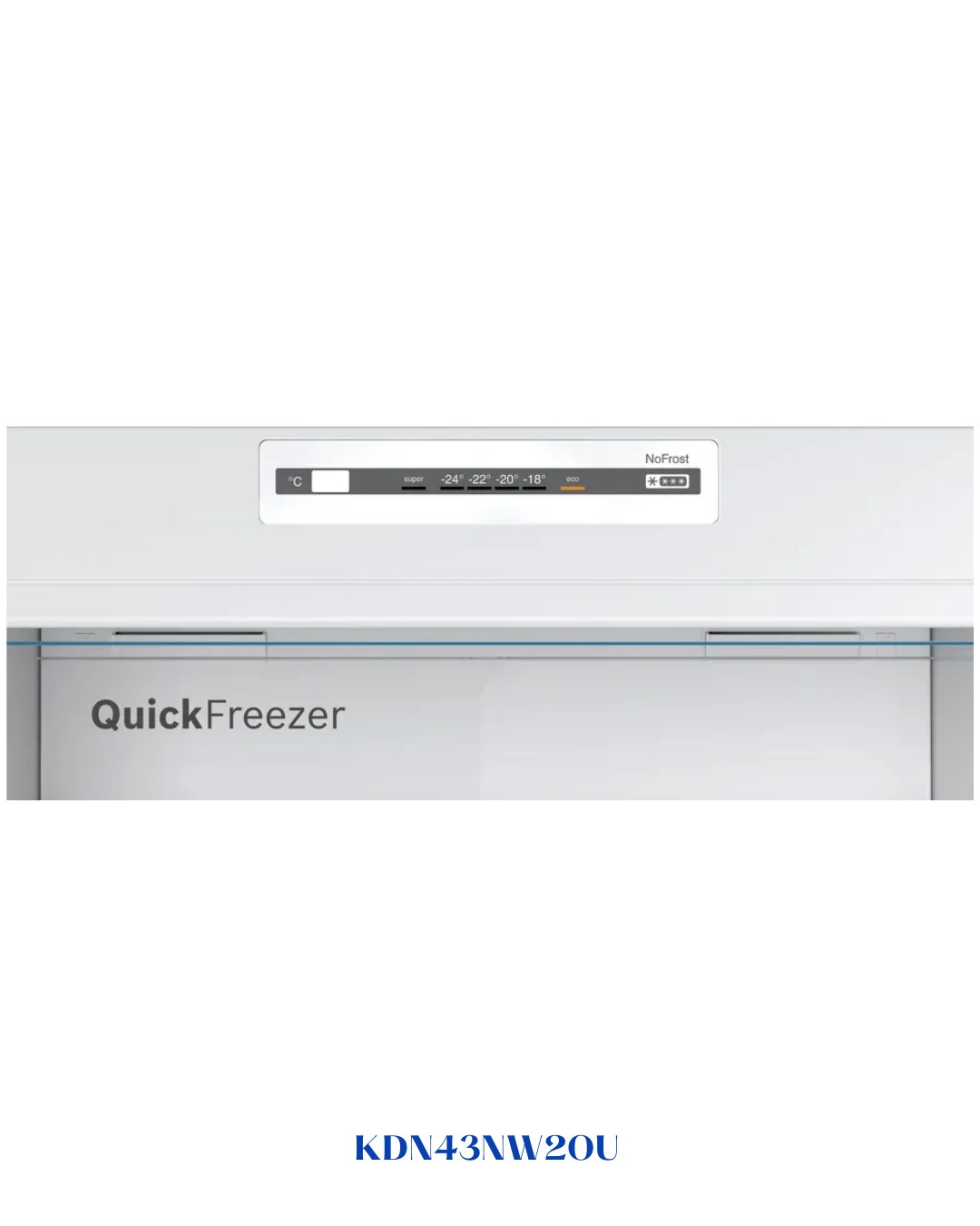 BOSCH FREESTANDING FRIDGE‑FREEZER 365 L A+