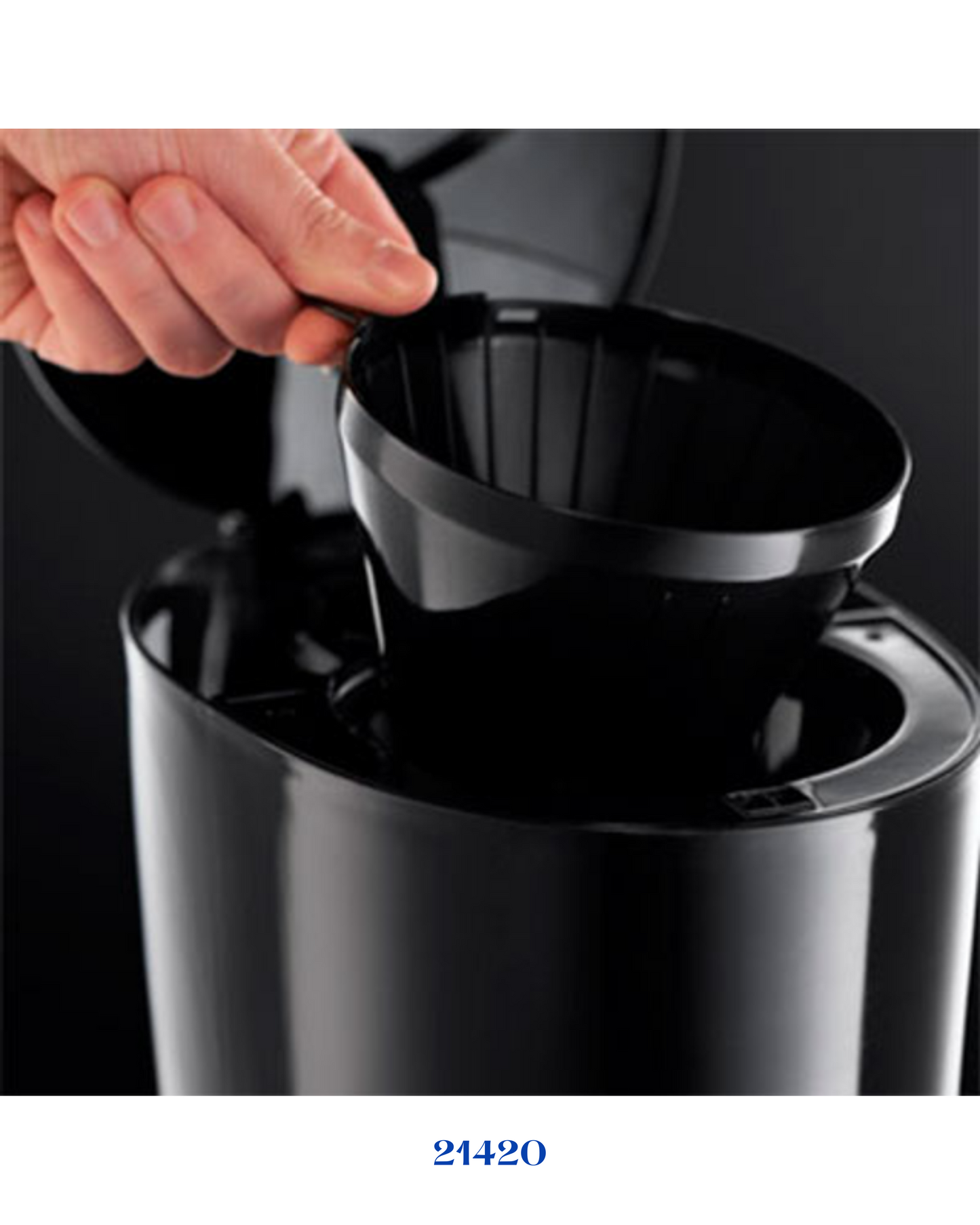 Russell Hobbs Mode Black Coffee Maker 1000W 1.5 L