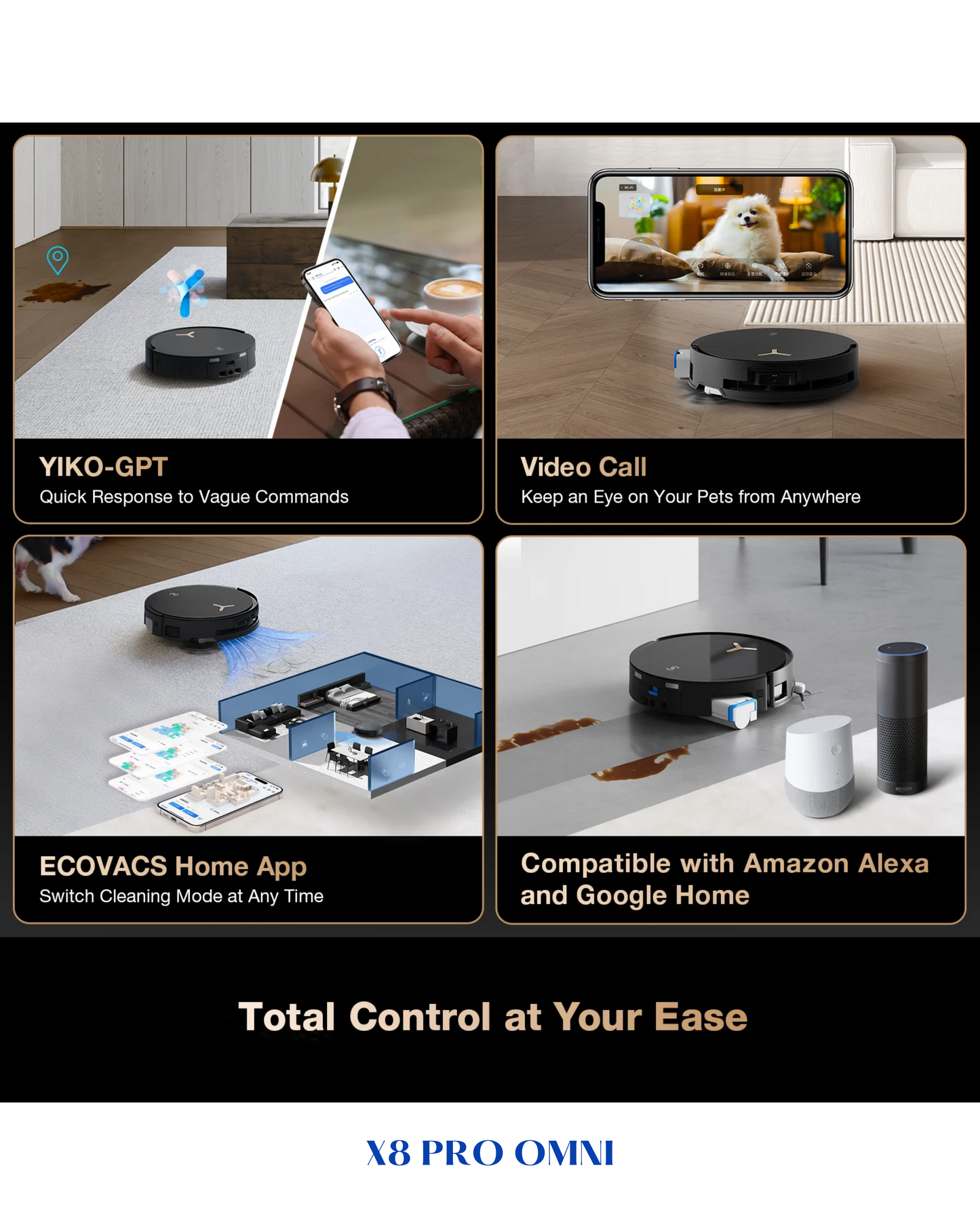 ECOVACS FREE HAND X8 PRO OMNI 18000PA