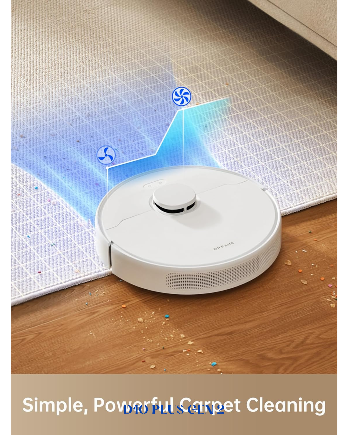 DREAME D10 PLUS GEN 2 ROBOT VACUUM & MOP 6000PA