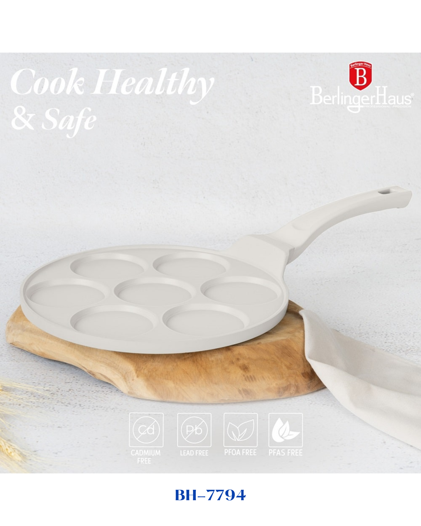 BERLINGER HAUS 7 HOLES BLANK PANCAKE PAN 26 CM