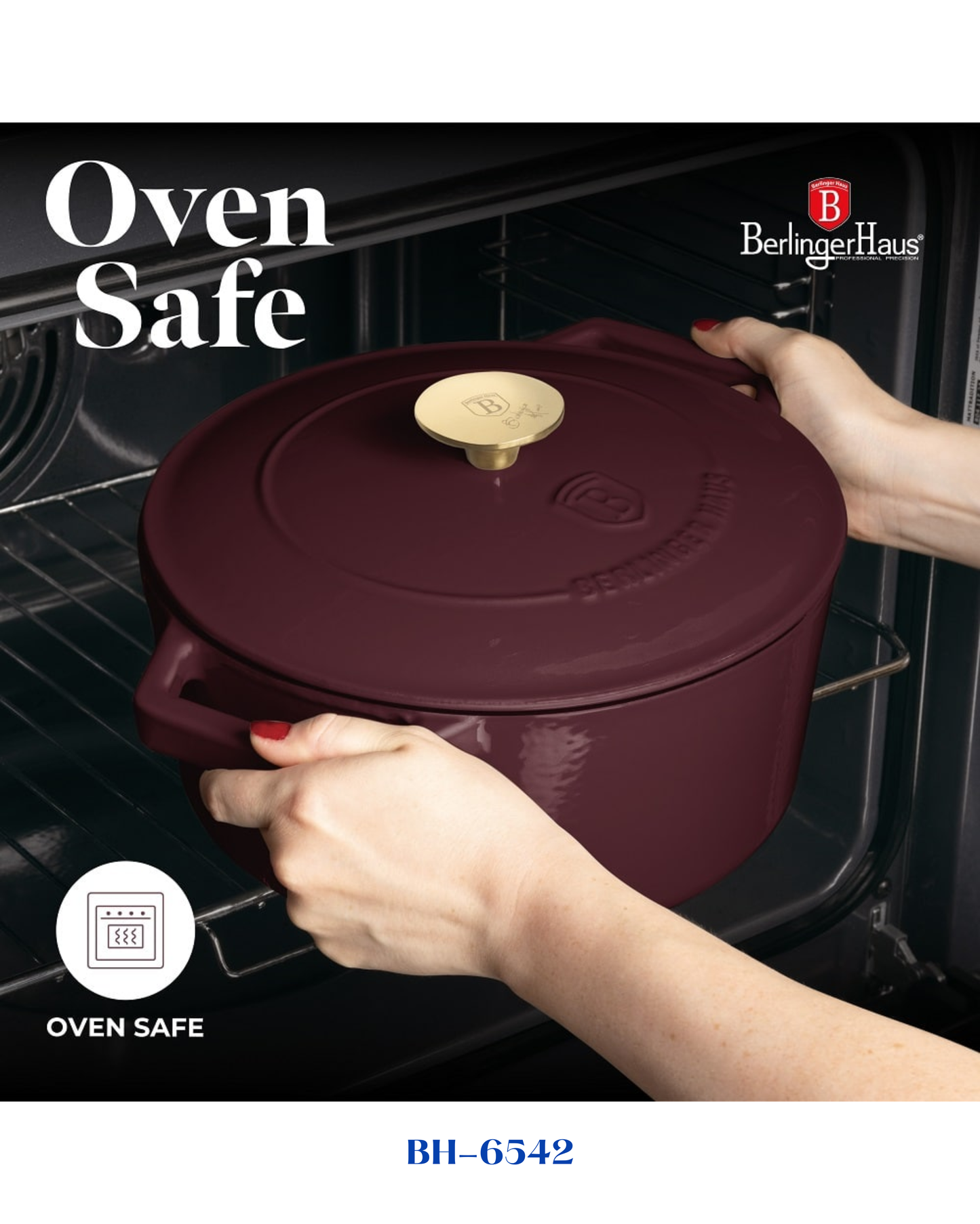 BERLINGER HAUS CASSEROLE CAST IRON 24CM