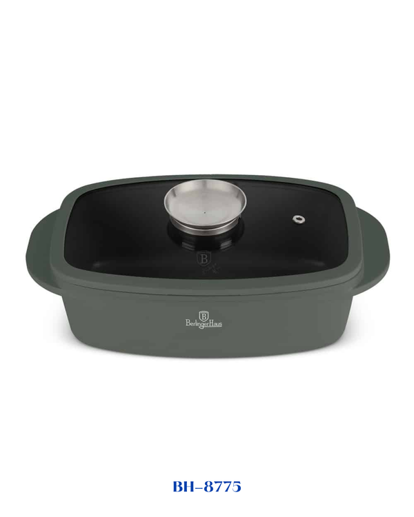 BERLINGER HAUS ROASTER WITH GLASS LID AND AROMA KNOB