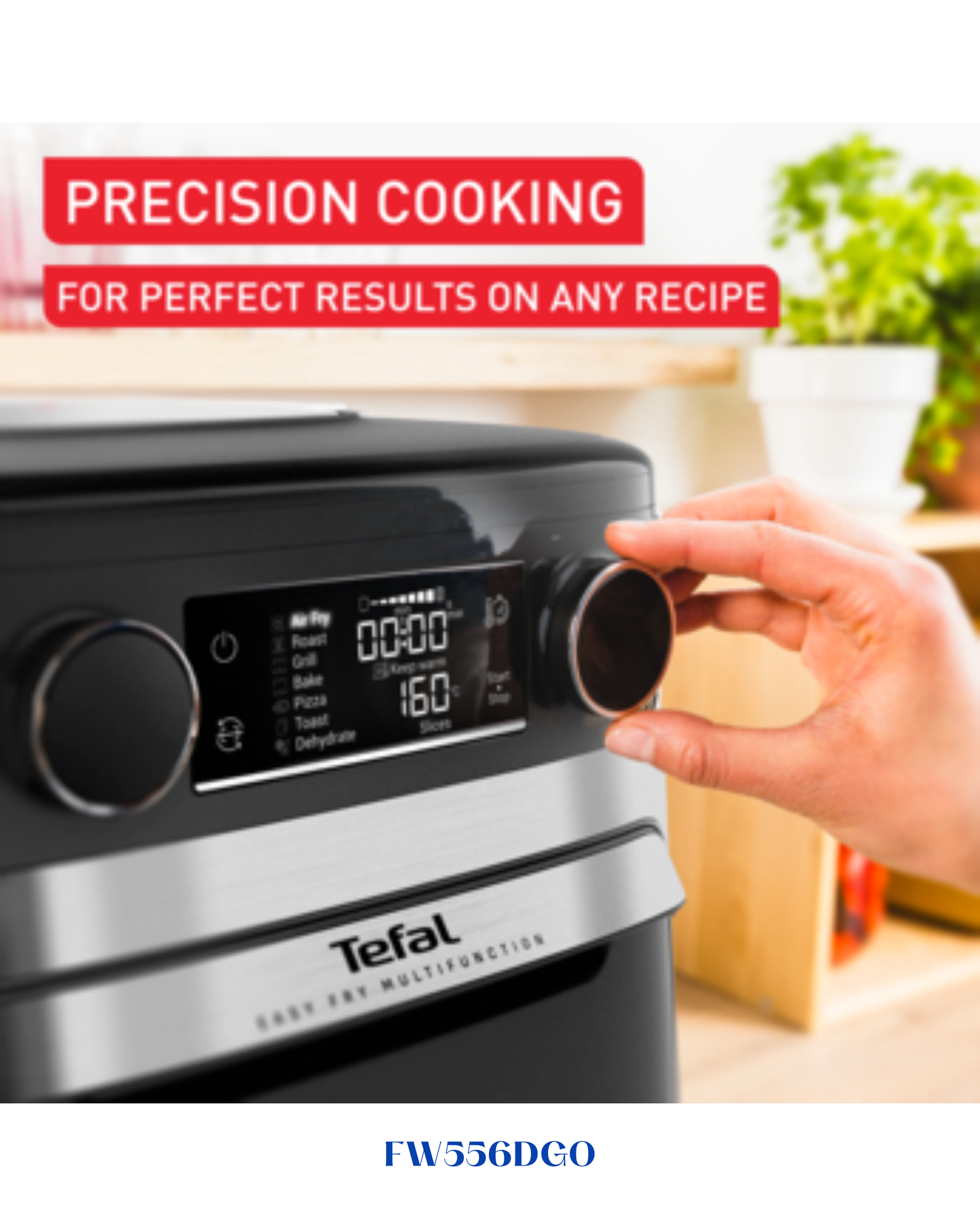 TEFAL EASY MULTIFUNCTION AIR FRYER OVEN 9IN1-1800W-15 L