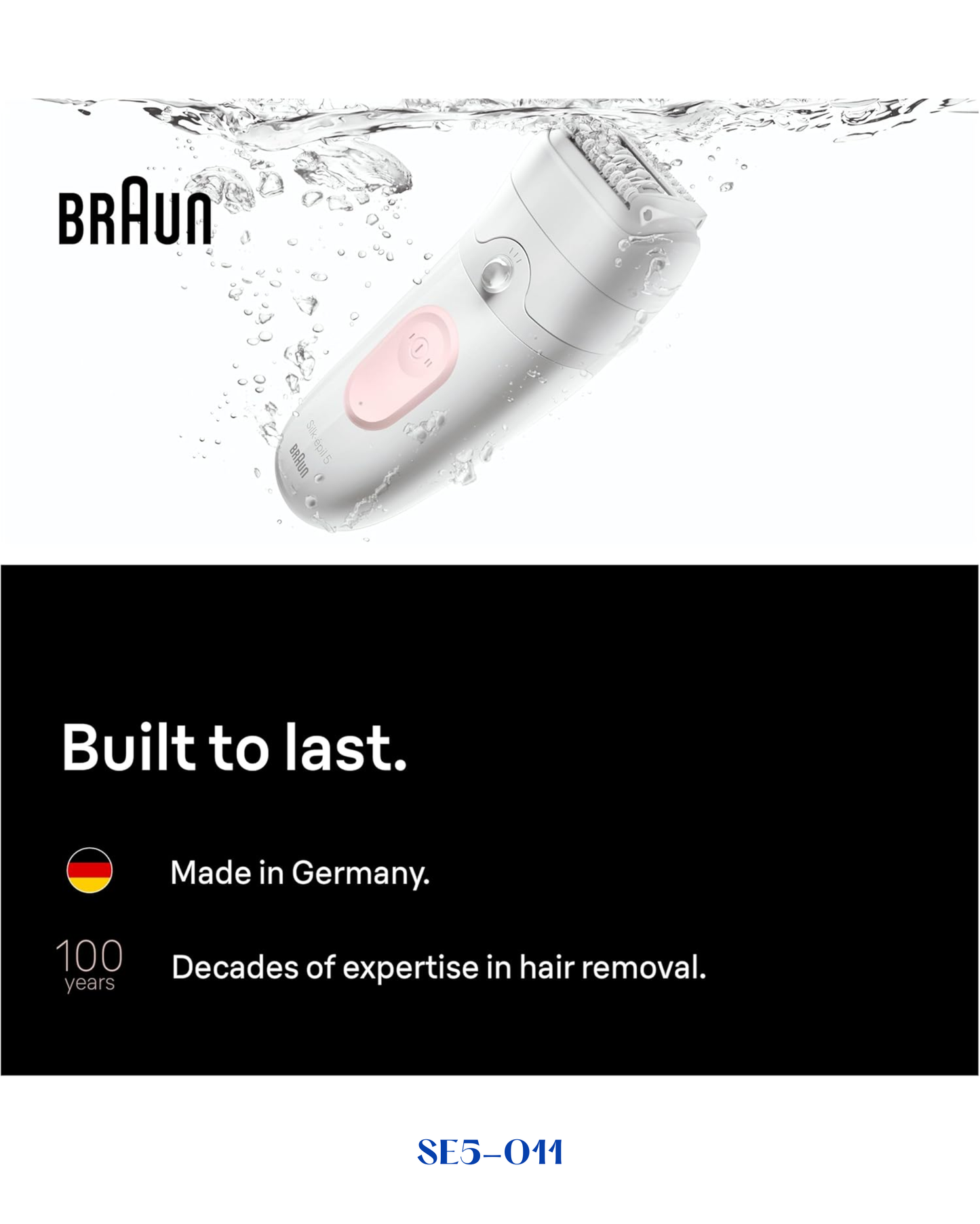BRAUN SILK-ÉPIL 5 EPILATOR SE5-011