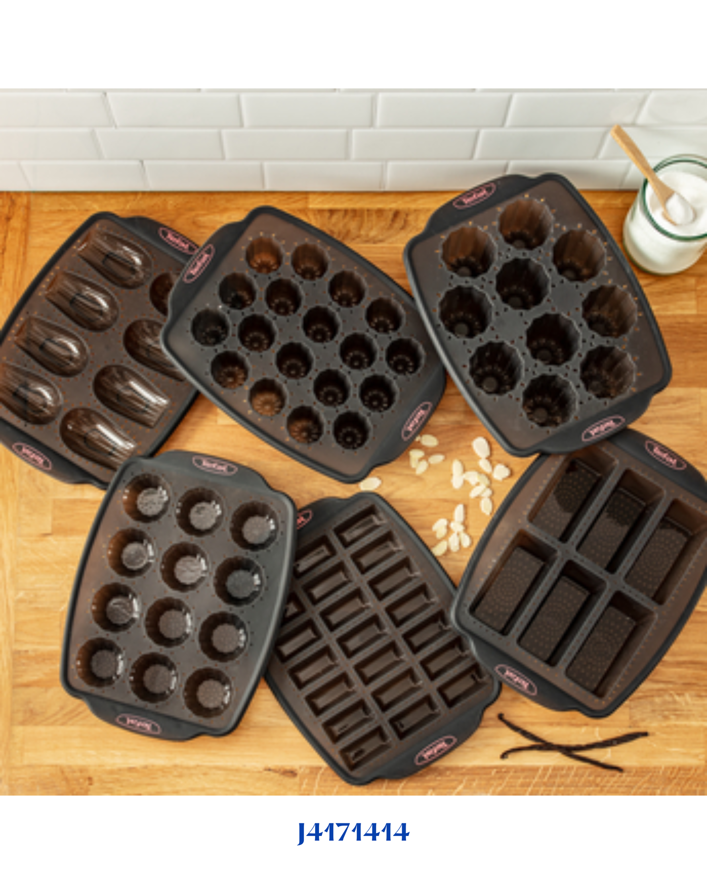 TEFAL CRISPYBAKE SILICONE 12 TARTLETS 29X21 CM
