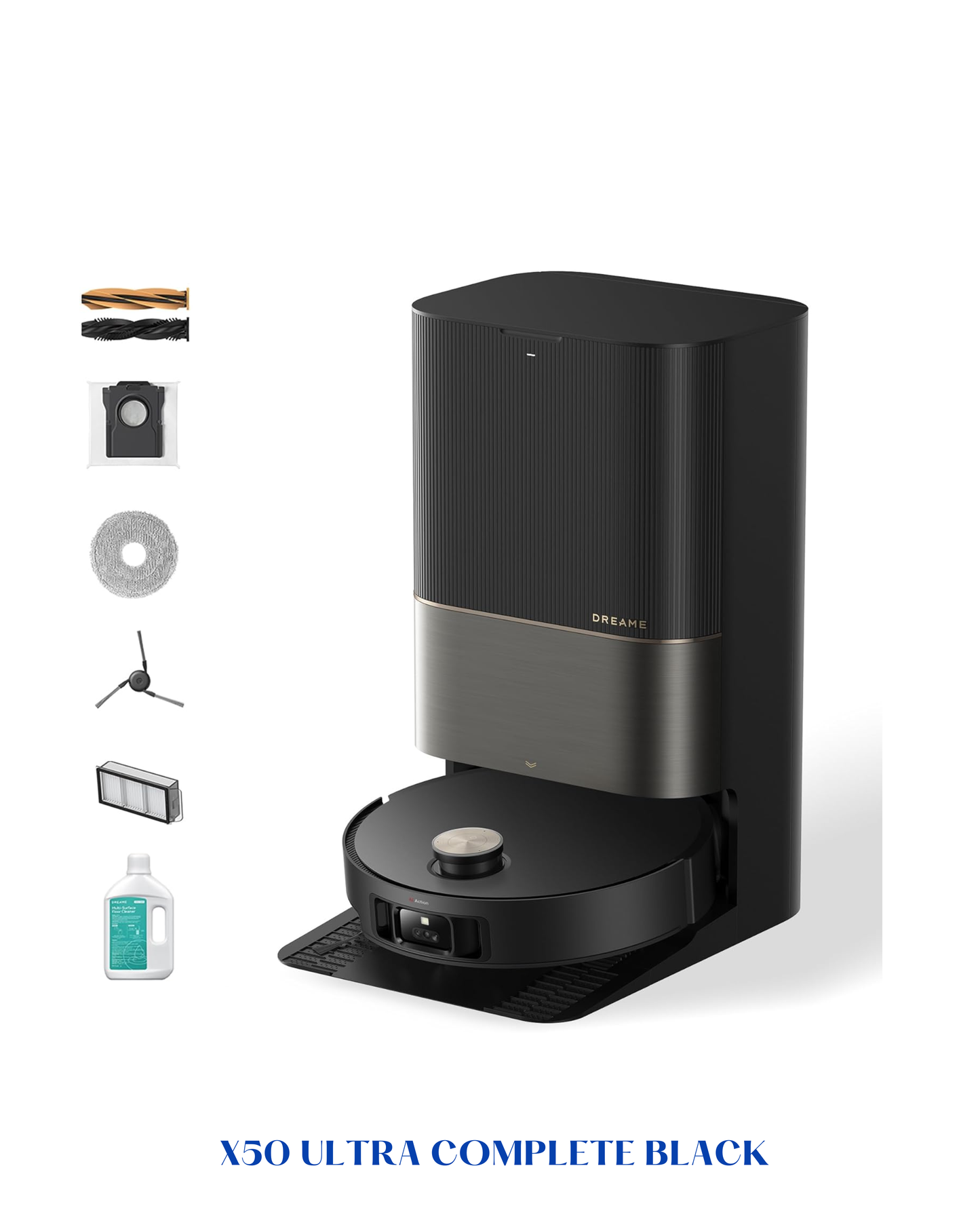 DREAME X50 ULTRA COMPLETE ROBOT VACUUM – BLACK