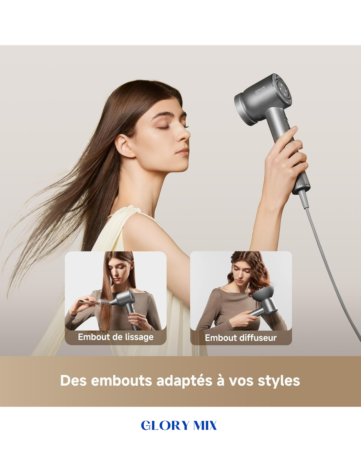 DREAME GLORY MIX HIGH-SPEED HAIR DRYER 1600W
