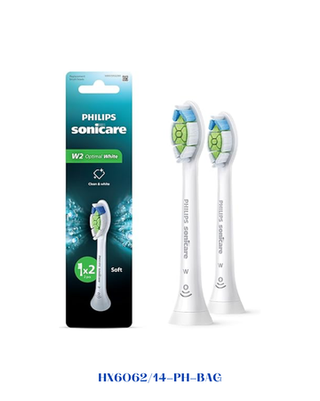 Philips Sonicare W2 Optimal White 2-Pack Brush Heads – White