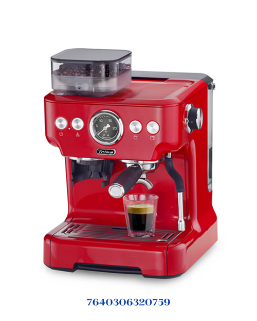 TRISA Barista Plus Espresso Machine Red 2300W 2.7L