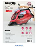 GEEPAS CERAMIC STEAM IRON 3100W_350ML