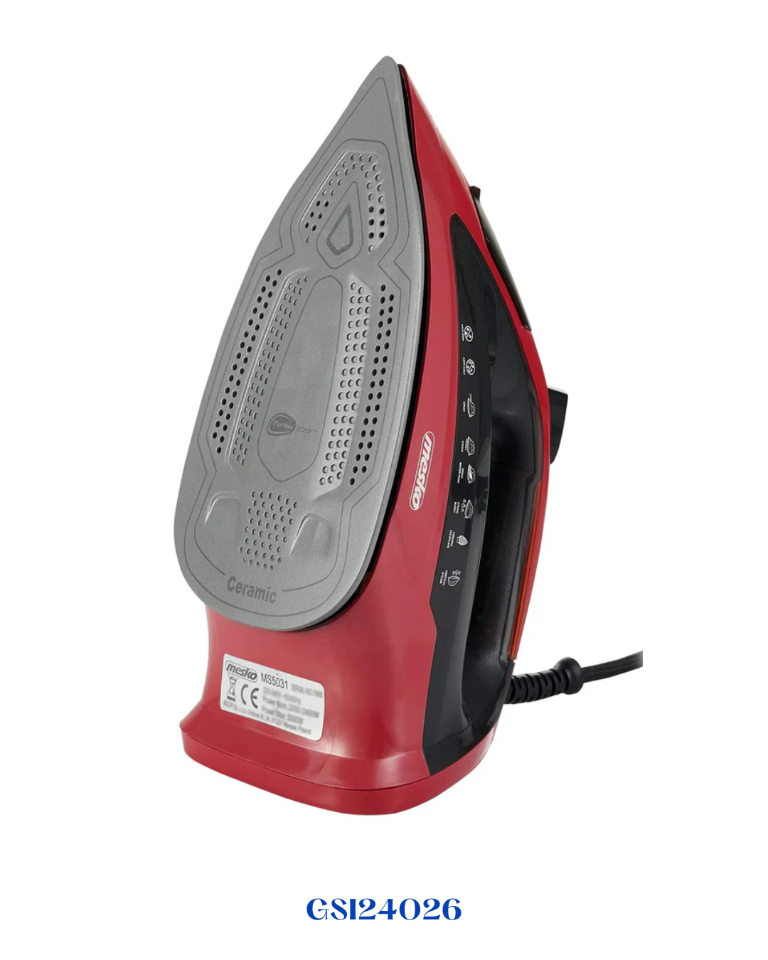 GEEPAS CERAMIC STEAM IRON 3100W_350ML