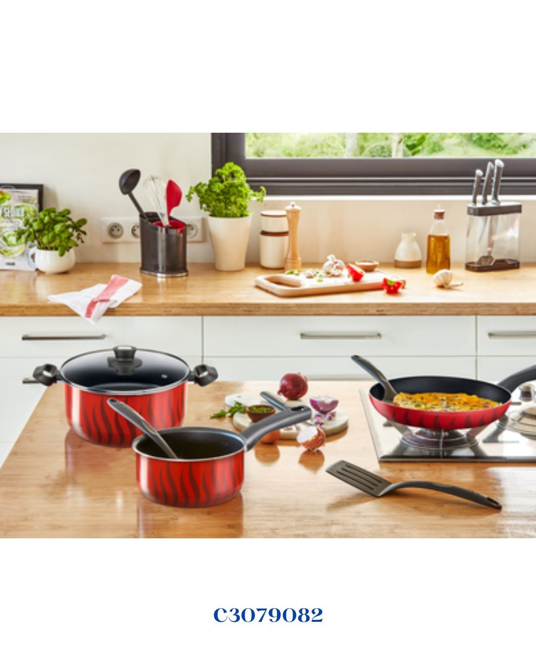 TEFAL TEMPO FLAME SET STEWPOTS 18/22/26/30 CM