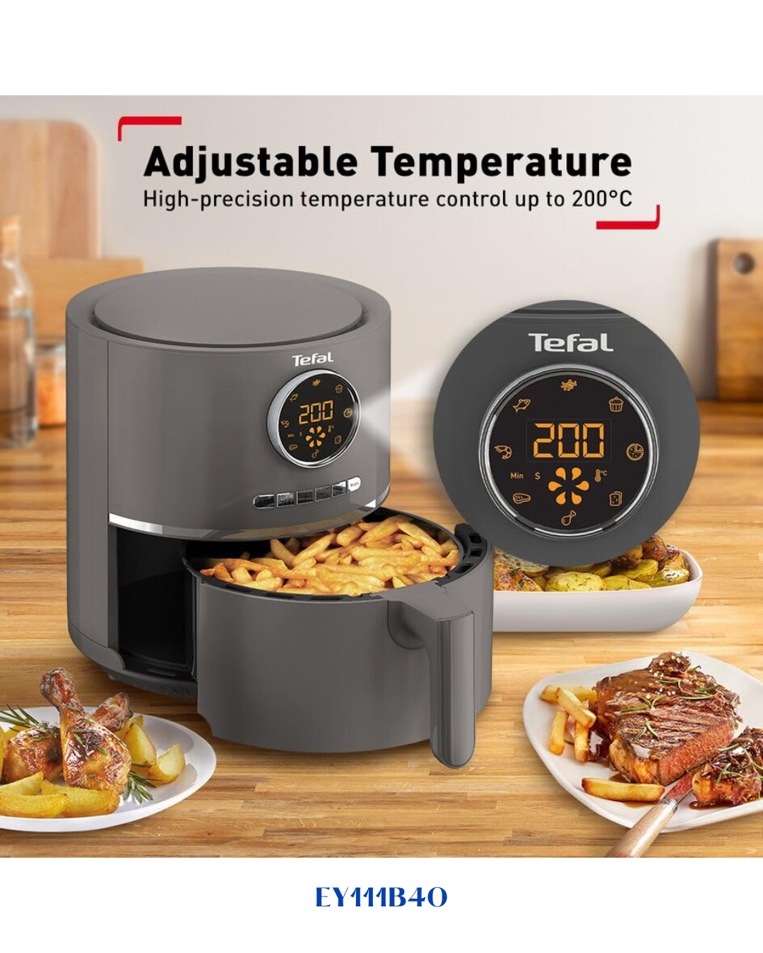 TEFAL ULTRA AIR FRYER DIGITAL 1630W 4.2L