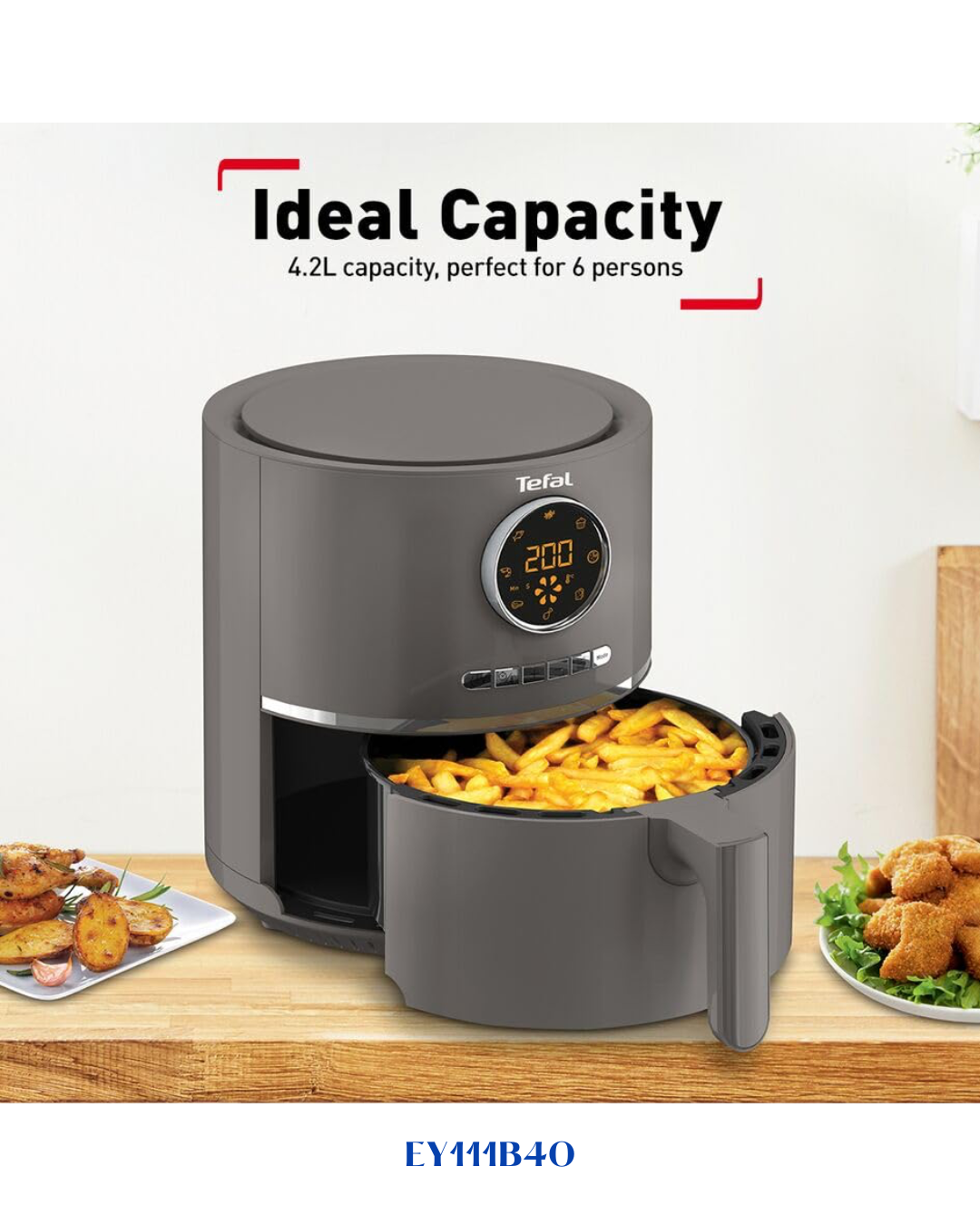 TEFAL ULTRA AIR FRYER DIGITAL 1630W 4.2L