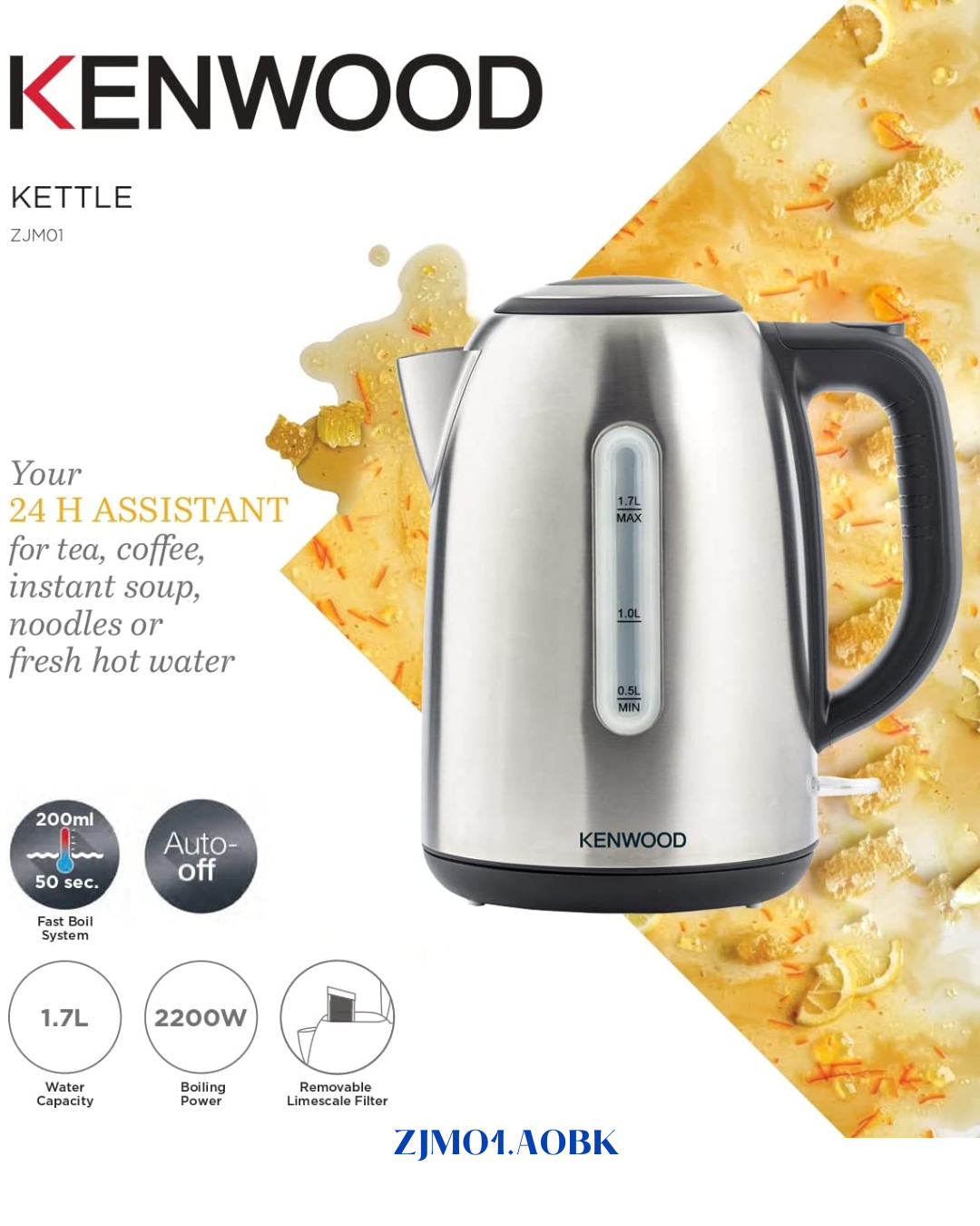 KENWOOD ELECTRIC KETTLE 2200W-1.7L