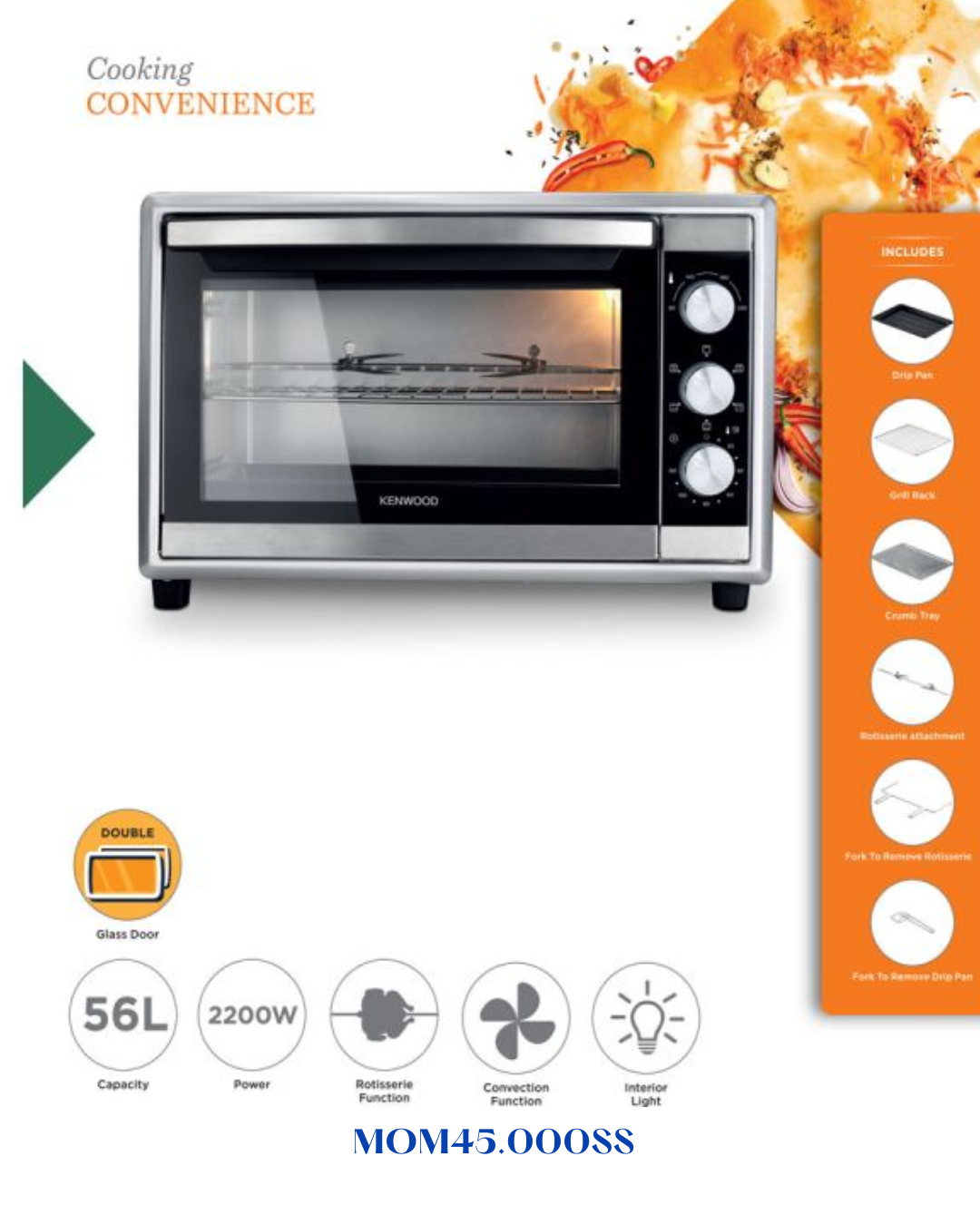 Kenwood Electric Oven 1800W-45L