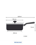 TEFAL SO'LIGHT DEEP FRYPAN WITH LID, 24CM