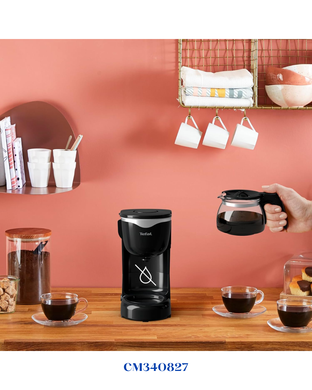 TEFAL  PERFECTTA COMPACT FILTER COFFEE MAKER, 600W-0.6L