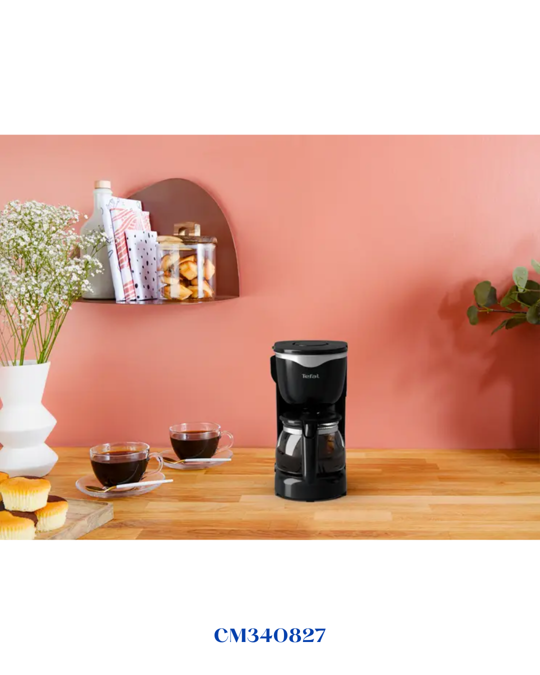 TEFAL  PERFECTTA COMPACT FILTER COFFEE MAKER, 600W-0.6L