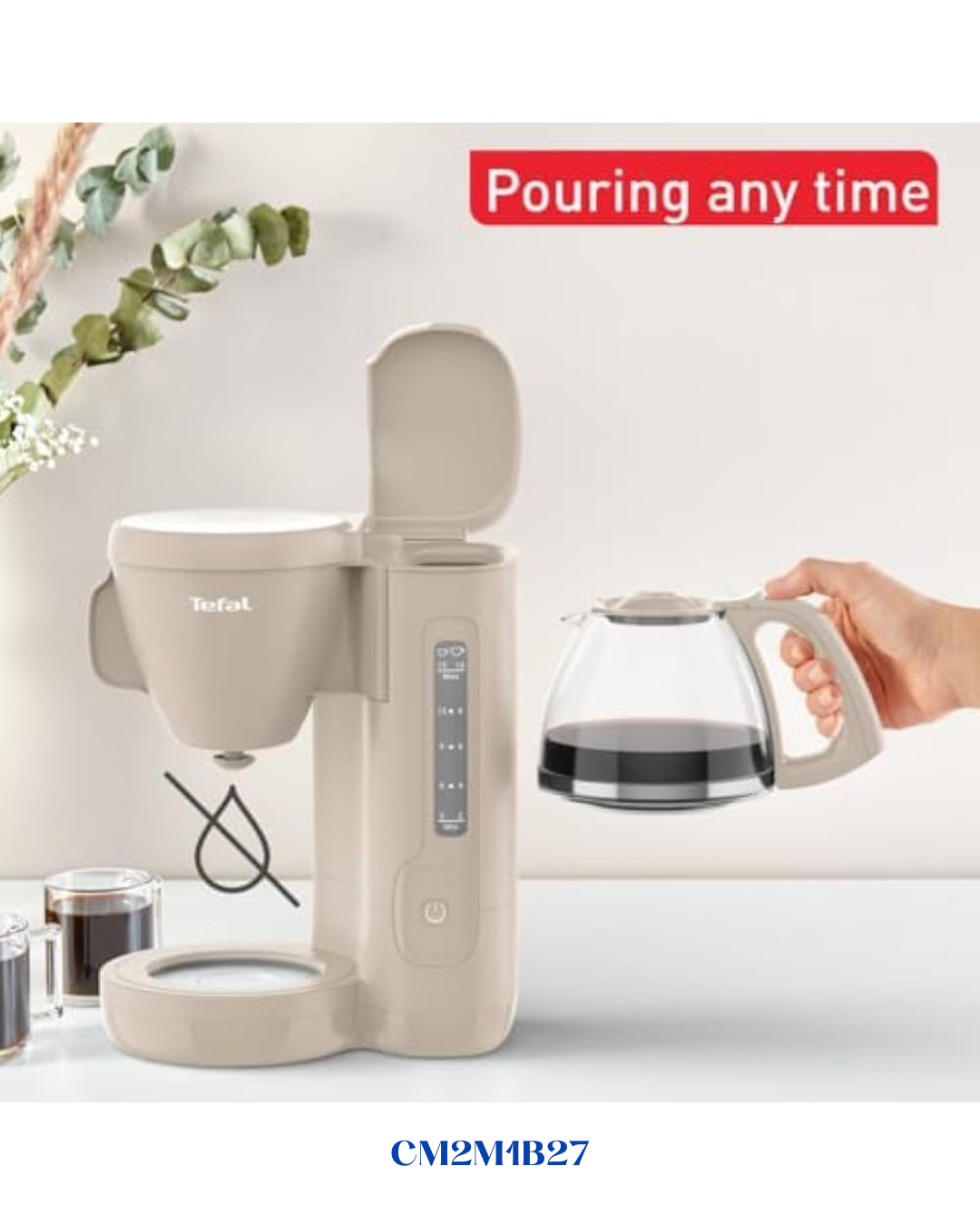 TEFAL MORNING FILTER COFFEE MAKER, 1.25L, 900W