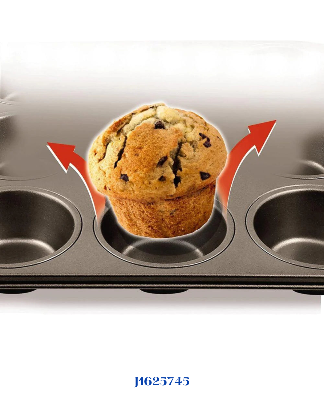TEFAL EASY GRIP 12 MUFFINS TRAY, 26.5 X 39.5 CM