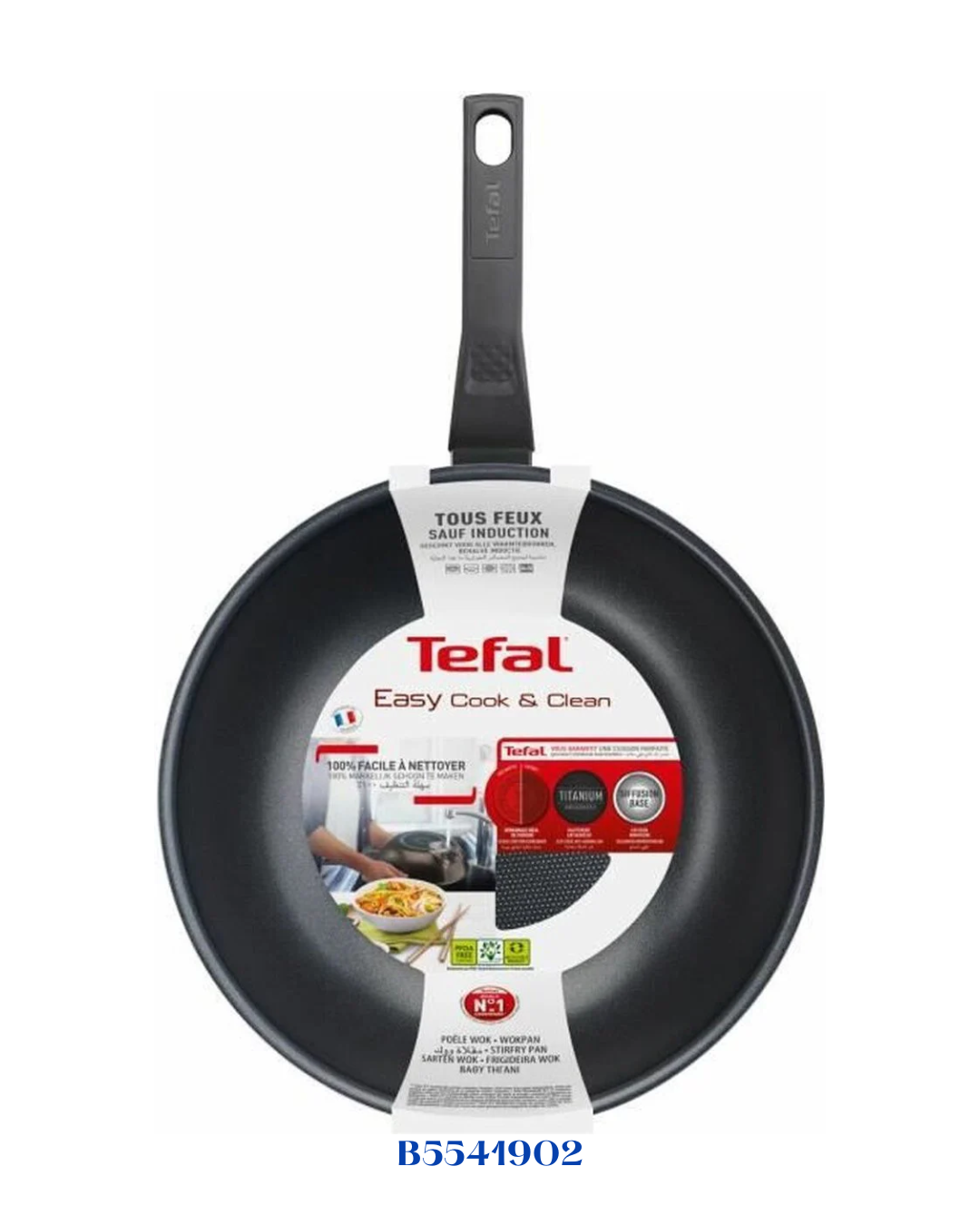TEFAL EASY COOK & CLEAN WOK FRYPAN, 28CM