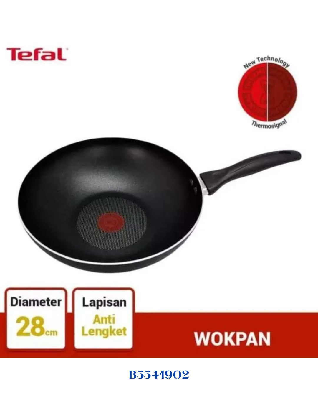 TEFAL EASY COOK & CLEAN WOK FRYPAN, 28CM
