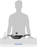 TEFAL EASY COOK & CLEAN WOK PAN WITH GLASS LID, 32CM