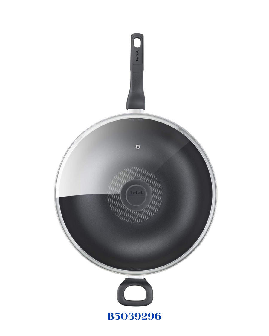 TEFAL EASY COOK & CLEAN WOK PAN WITH GLASS LID, 36CM