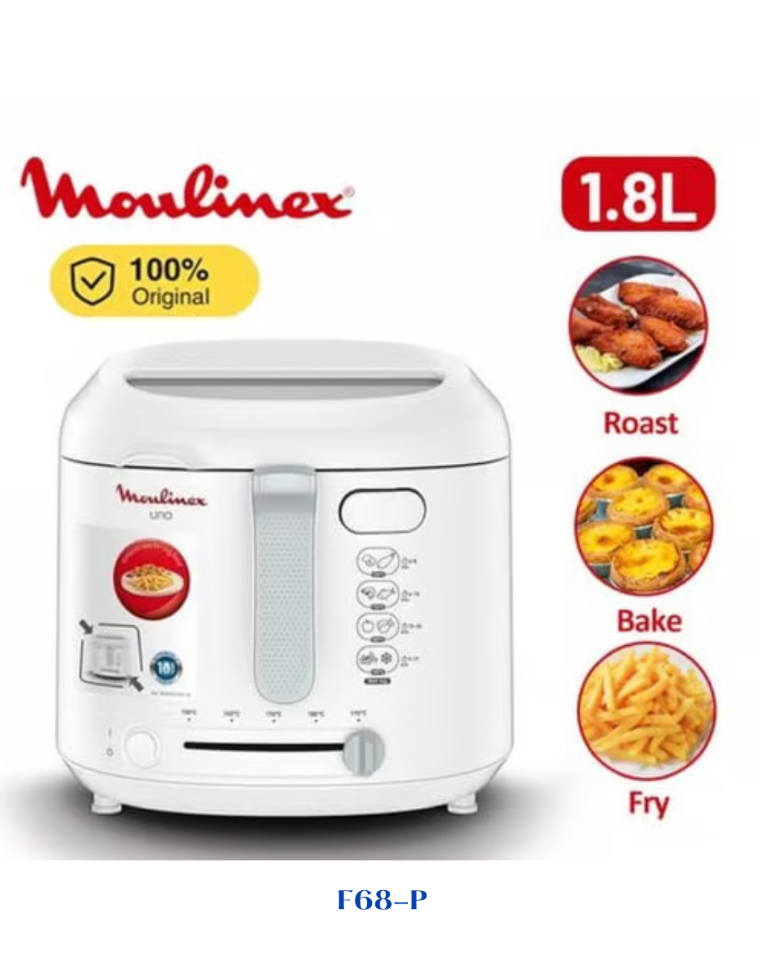 MOULINEX UNO ELECTRIC DEEP FRYER 1470W-1.8L