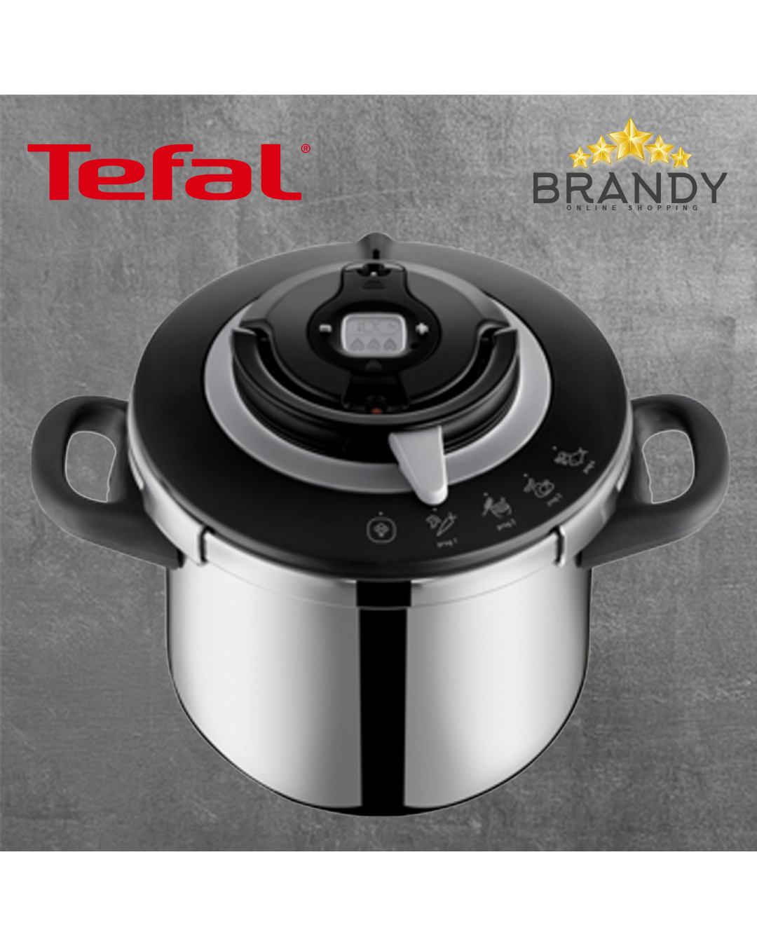 TEFAL CLIPSO+ CHEF  PRESSURE COOKER-8L