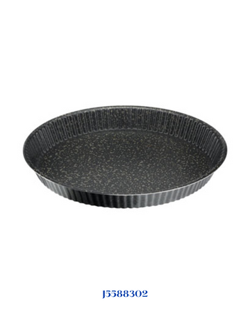 TEFAL BLACK STONE FLUTED TART, 27 CM