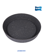 TEFAL BLACK STONE FLUTED TART, 27 CM