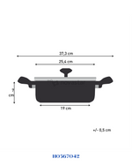 TEFAL SO'LIGHT  STEWPOT WITH LID, 24CM