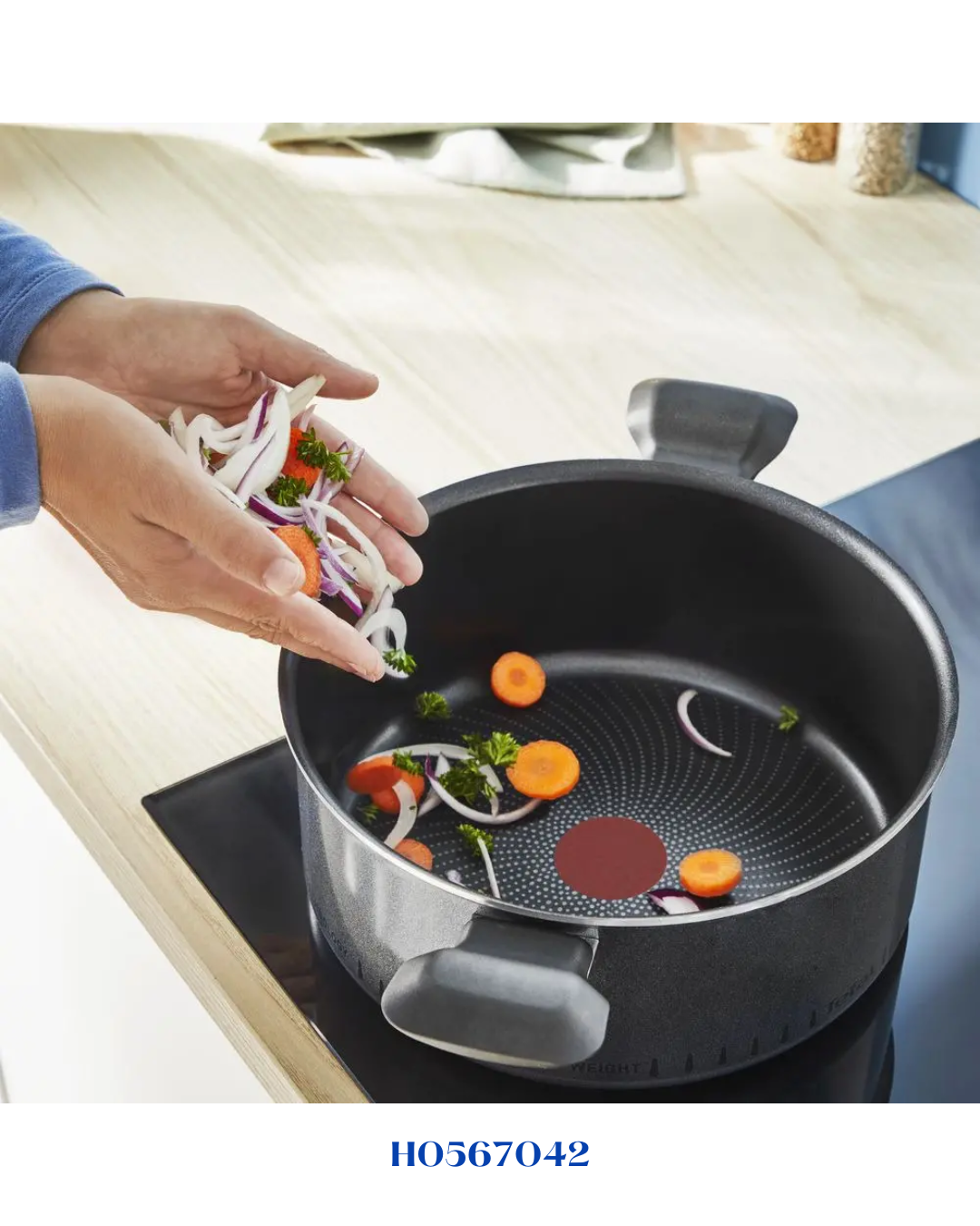 TEFAL SO'LIGHT  STEWPOT WITH LID, 24CM