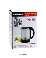 GEEPAS ELECTRIC GLASS KETTLE 1.8L-1500W