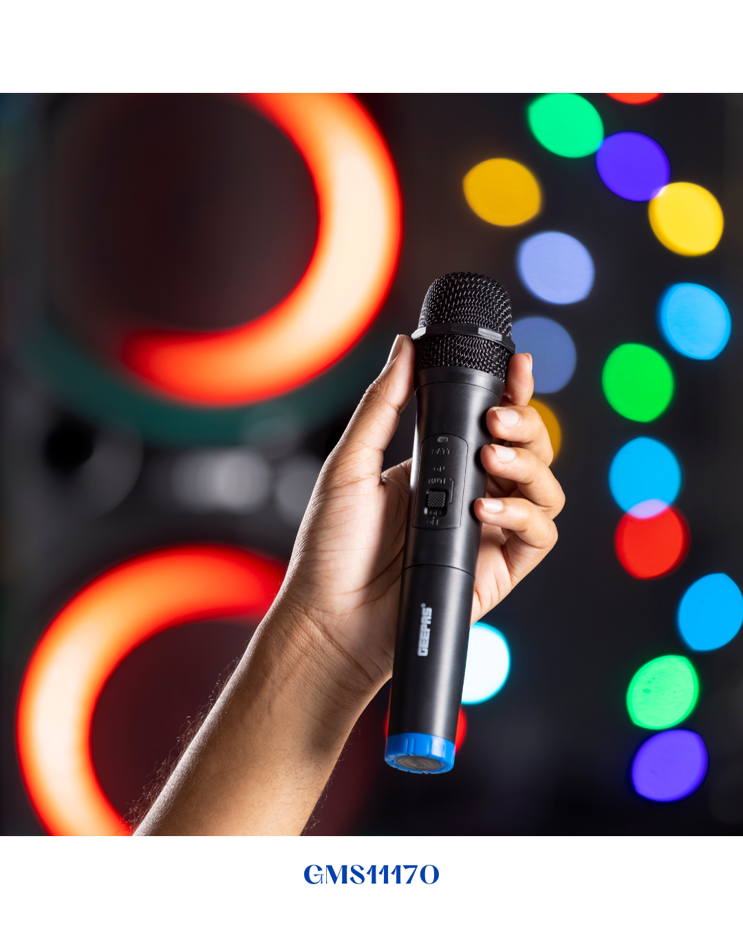 GEEPAS RECHARGEABLE PROFESSIONAL SPEAKER, 80000W PMPO
